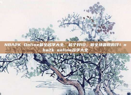 NBA2K Online最全名字大全，起个好ID，做全场最靓的仔！nba2k online名字大全