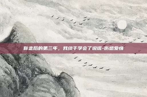你走后的第三年，我终于学会了说谎-伤感爱情