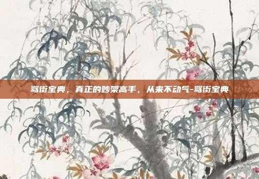 骂街宝典，真正的吵架高手，从来不动气-骂街宝典