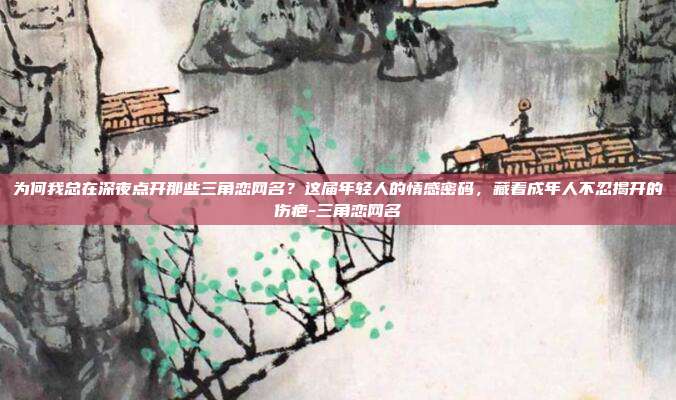 为何我总在深夜点开那些三角恋网名?这届年轻人的情感密码,藏着成年人不忍揭开的伤疤-三角恋网名