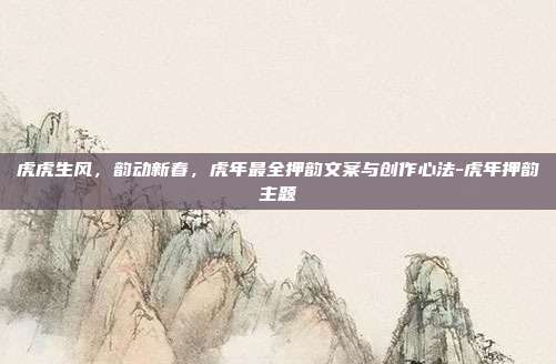 虎虎生风,韵动新春,虎年最全押韵文案与创作心法-虎年押韵主题