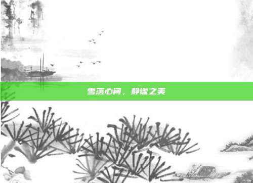 雪落心间，静谧之美