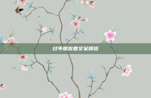 过年朋友圈文案简短