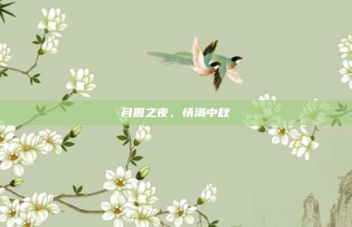 月圆之夜,情满中秋
