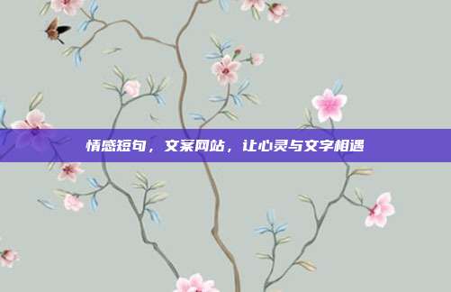 情感短句,文案网站,让心灵与文字相遇
