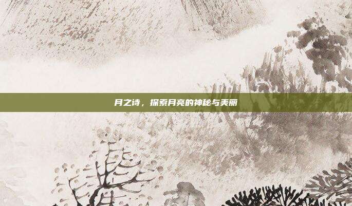月之诗,探索月亮的神秘与美丽