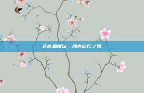 正能量短句,照亮前行之路
