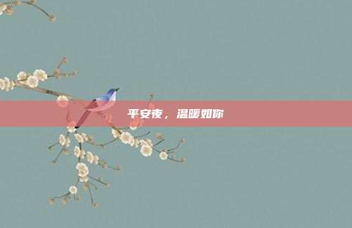 平安夜,温暖如你