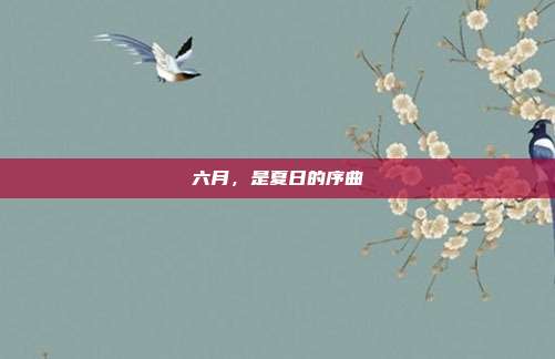 六月，是夏日的序曲
