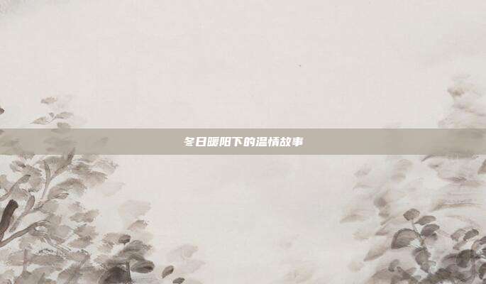 冬日暖阳下的温情故事