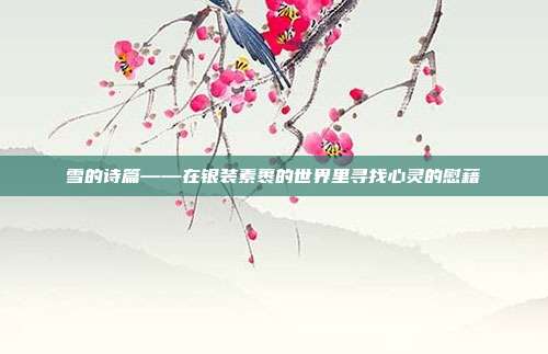 雪的诗篇——在银装素裹的世界里寻找心灵的慰藉