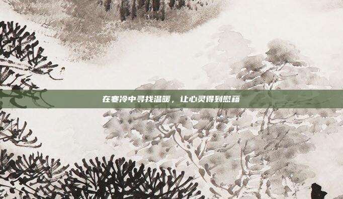 在寒冷中寻找温暖,让心灵得到慰藉