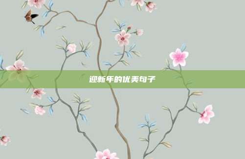 迎新年的优美句子