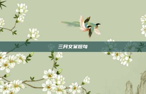 三月文案短句