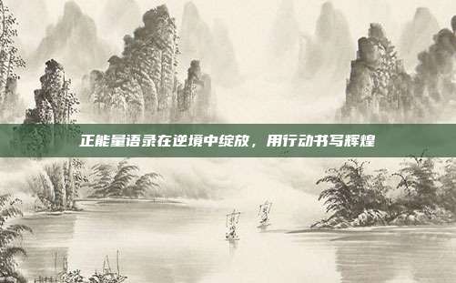 正能量语录在逆境中绽放,用行动书写辉煌