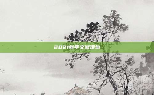 2021新年文案短句