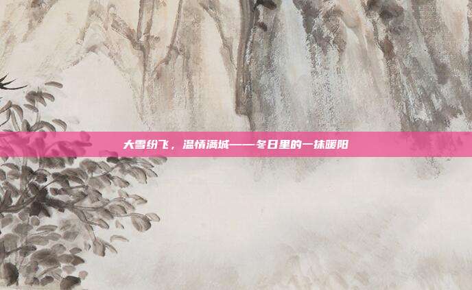 大雪纷飞,温情满城——冬日里的一抹暖阳