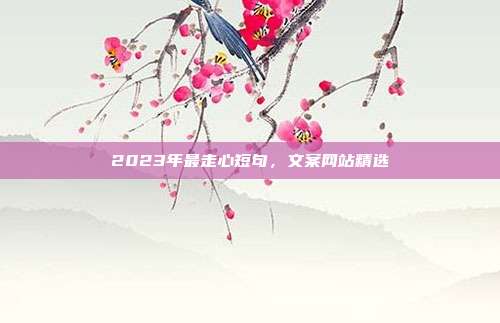 2023年最走心短句,文案网站精选