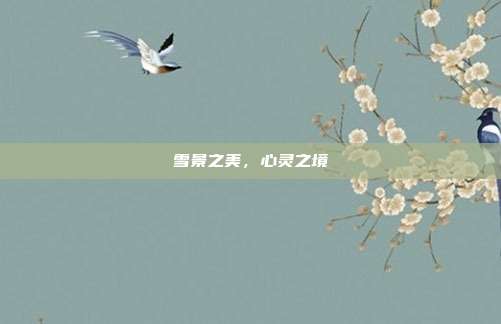 雪景之美,心灵之境