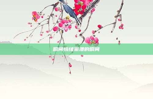 瞬间情绪崩溃的瞬间