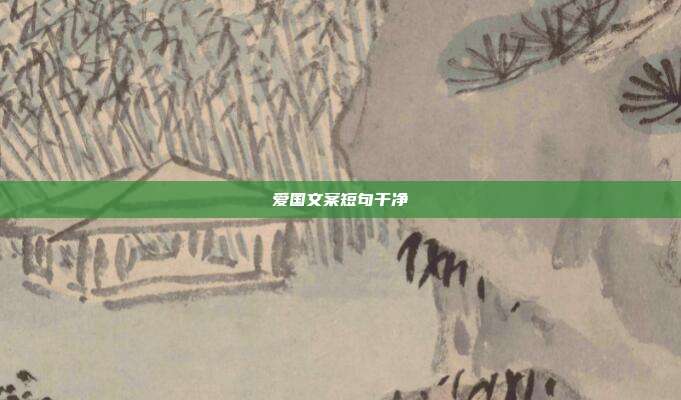 爱国文案短句干净