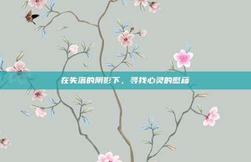 在失落的阴影下,寻找心灵的慰藉