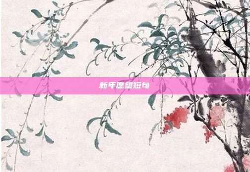 新年愿望短句