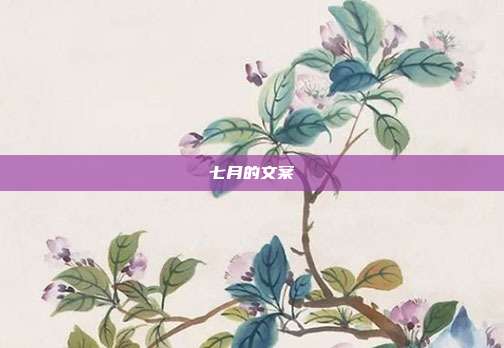 七月的文案