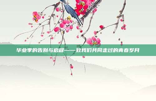 毕业季的告别与启程——致我们共同走过的青春岁月