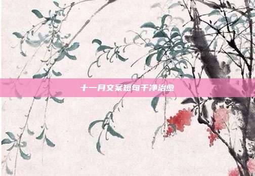 十一月文案短句干净治愈