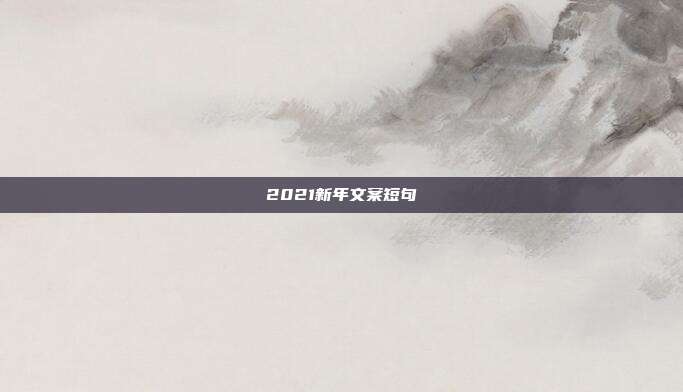 2021新年文案短句