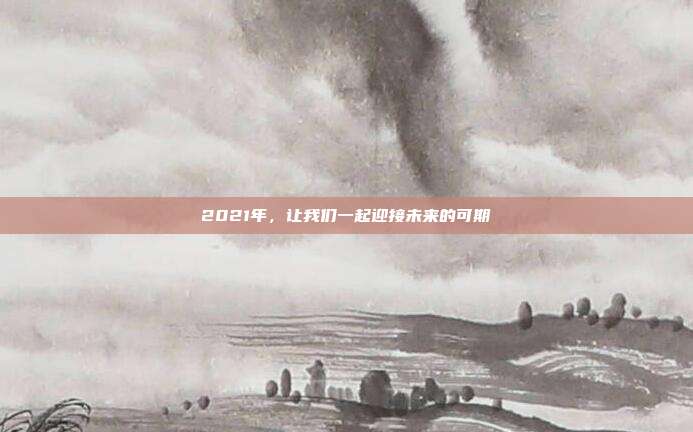 2021年,让我们一起迎接未来的可期