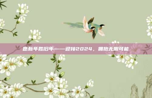 愿新年胜旧年——迎接2024,拥抱无限可能