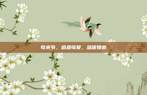 母亲节，感恩母爱，温暖如春