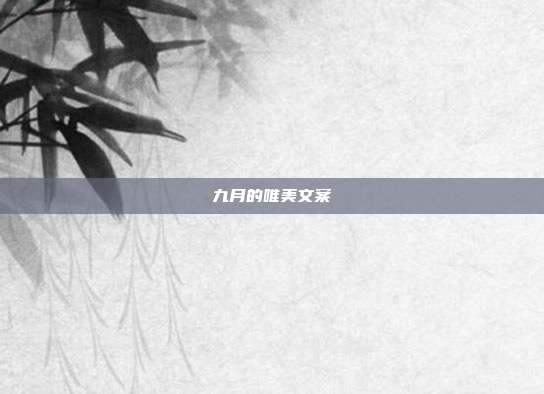 九月的唯美文案