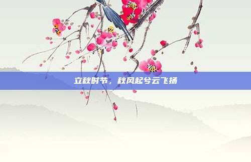 立秋时节，秋风起兮云飞扬