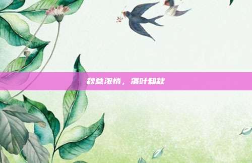 秋意浓情，落叶知秋