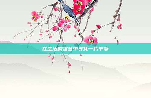 在生活的喧嚣中寻找一片宁静