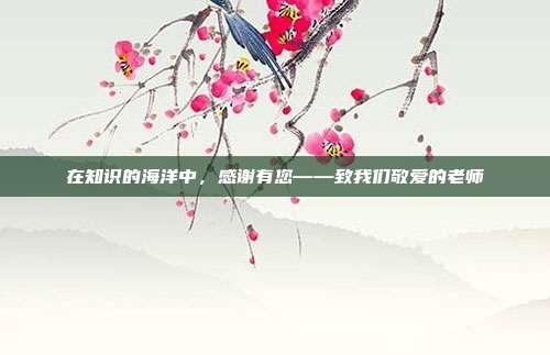 在知识的海洋中，感谢有您——致我们敬爱的老师