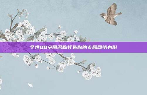 个性QQ空间名称打造你的专属网络身份