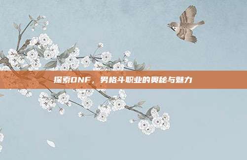 探索DNF,男格斗职业的奥秘与魅力