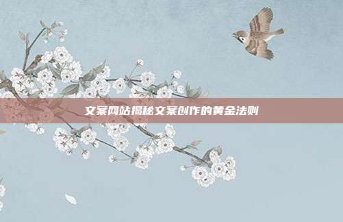 文案网站揭秘文案创作的黄金法则