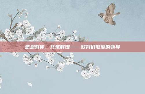 感恩有你,共筑辉煌——致我们敬爱的领导