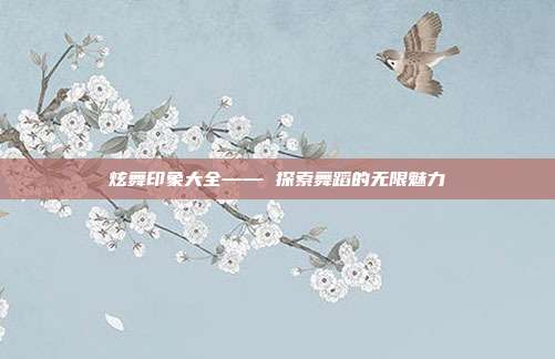 炫舞印象大全—— 探索舞蹈的无限魅力