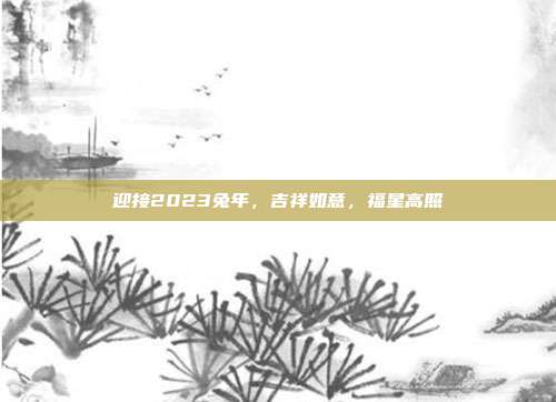 迎接2023兔年,吉祥如意,福星高照