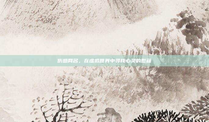 伤感网名,在虚拟世界中寻找心灵的慰藉