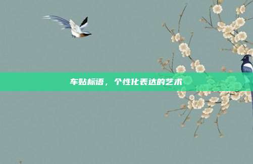 车贴标语,个性化表达的艺术