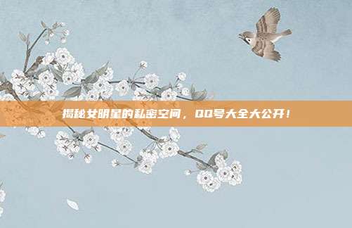 揭秘女明星的私密空间,QQ号大全大公开!