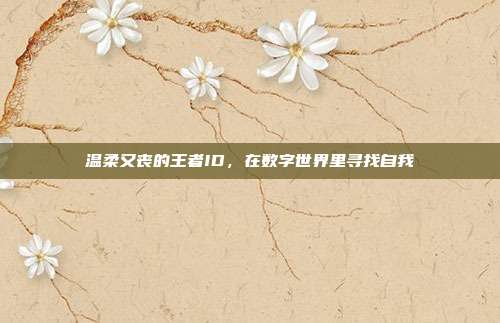 温柔又丧的王者ID,在数字世界里寻找自我