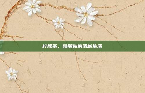柠檬茶，唤醒你的清新生活
